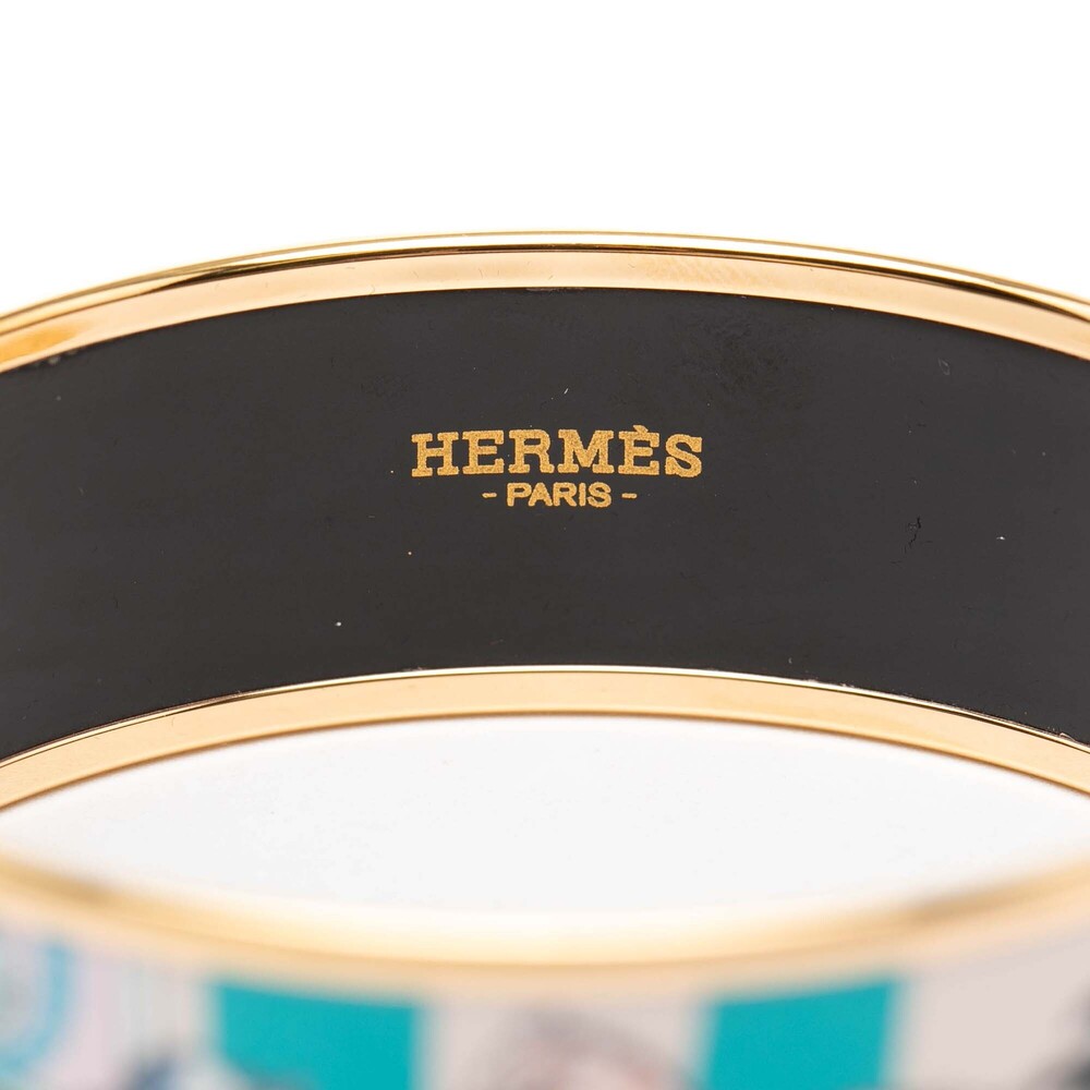 Pre-Loved Hermes Wide Animapolis Enamel Bracelet 62 - Picture 5 of 6